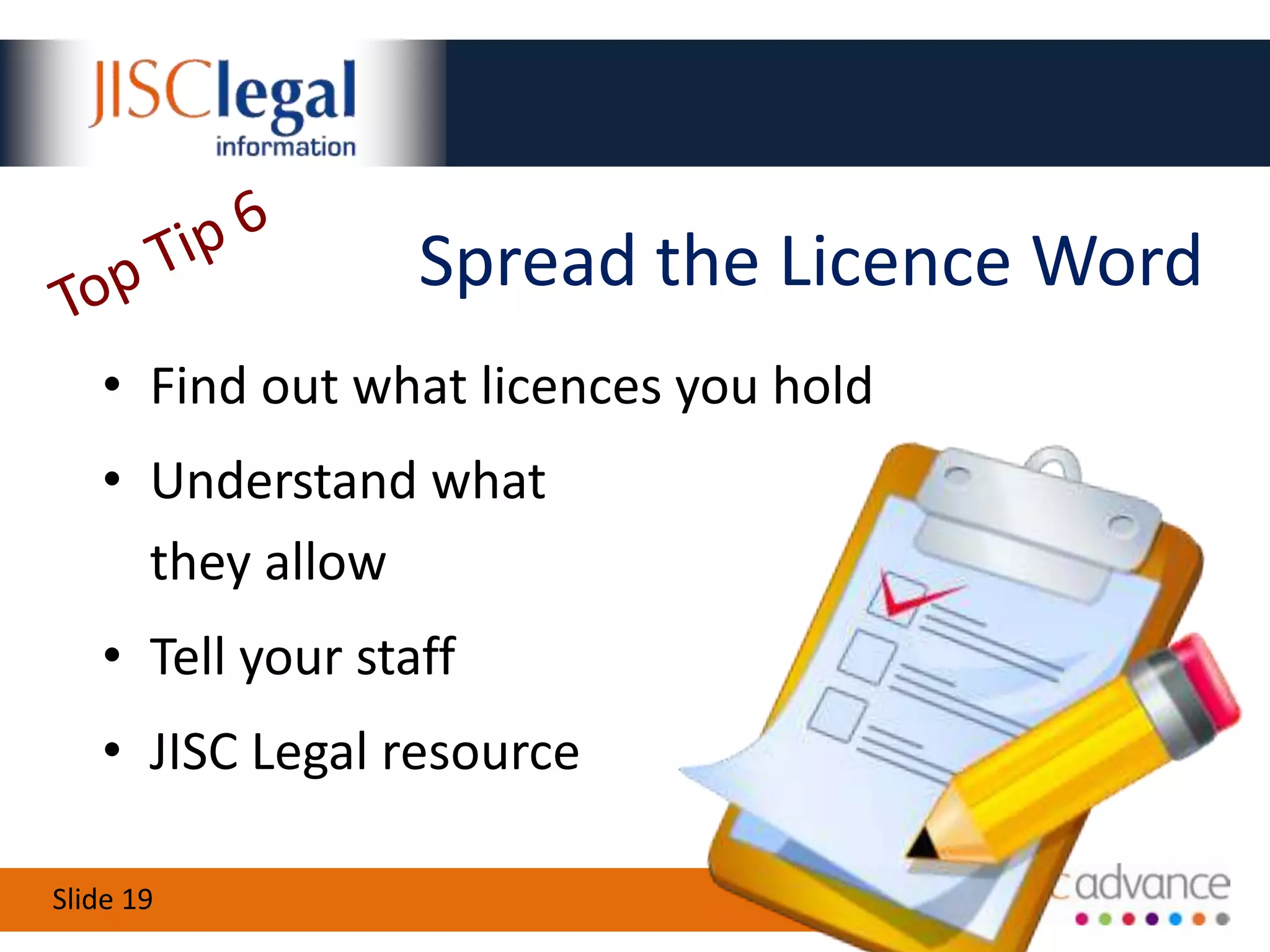 Top Tip 4The Examination CreationExemption for examinationsSummativeassessment