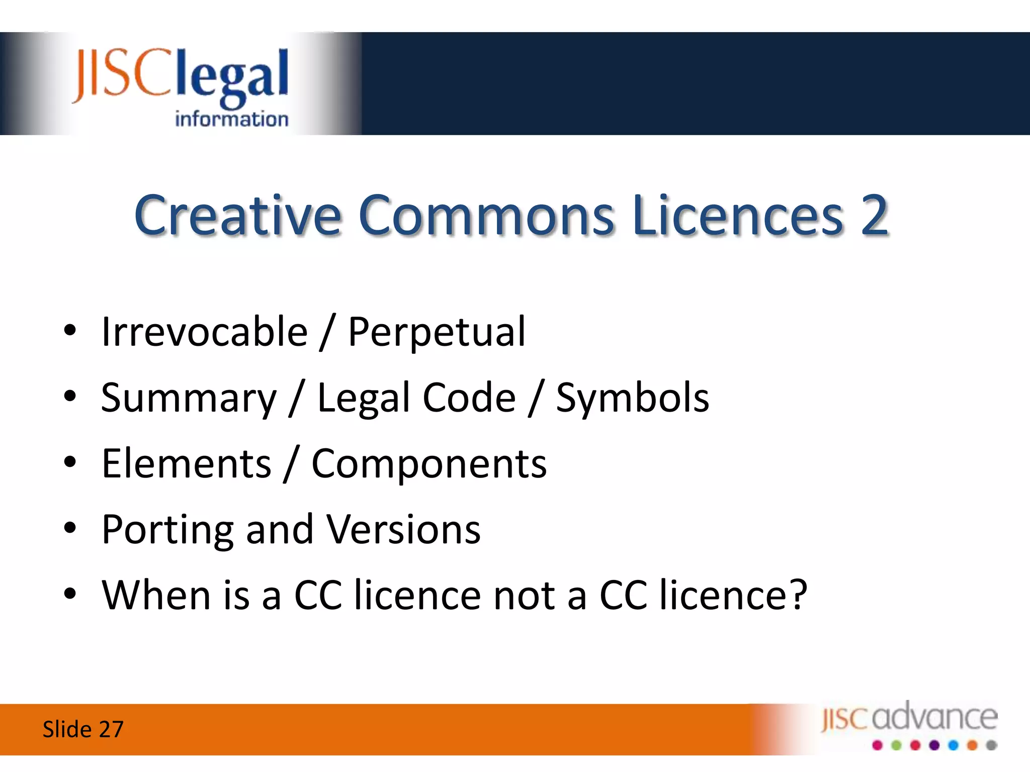 Getting to KnowCreative Commons