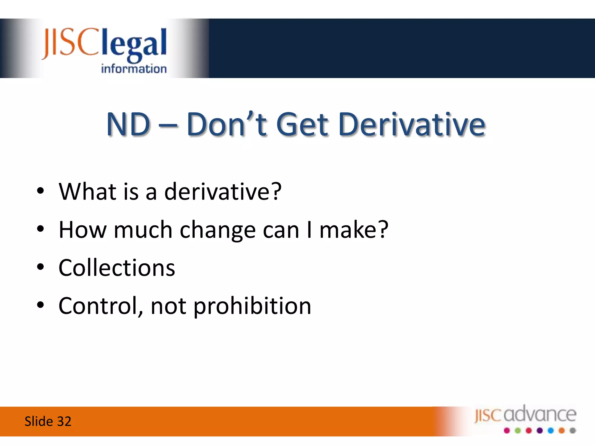 BY – the Art of AttributionWho needs to be attributed?In what form do they have to be attributed?What if it’s not practical to attribute?The problem of ‘attribution stacking’
