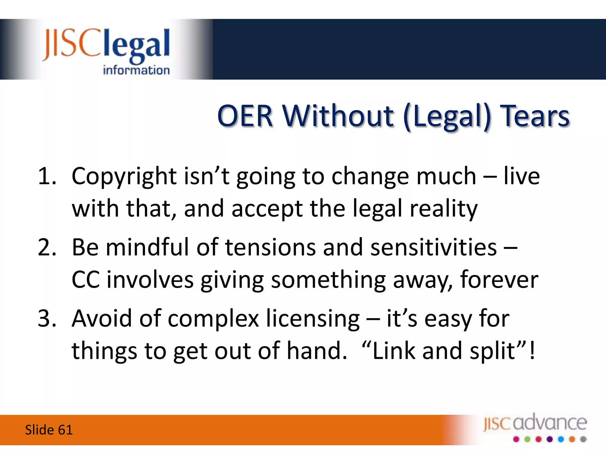 WaitIncluding Other People’s Stuff Don’t ignore the issueGet permissionCreate an original replacementLink or refer to the third party materialInclude, with a warning as to licence limits