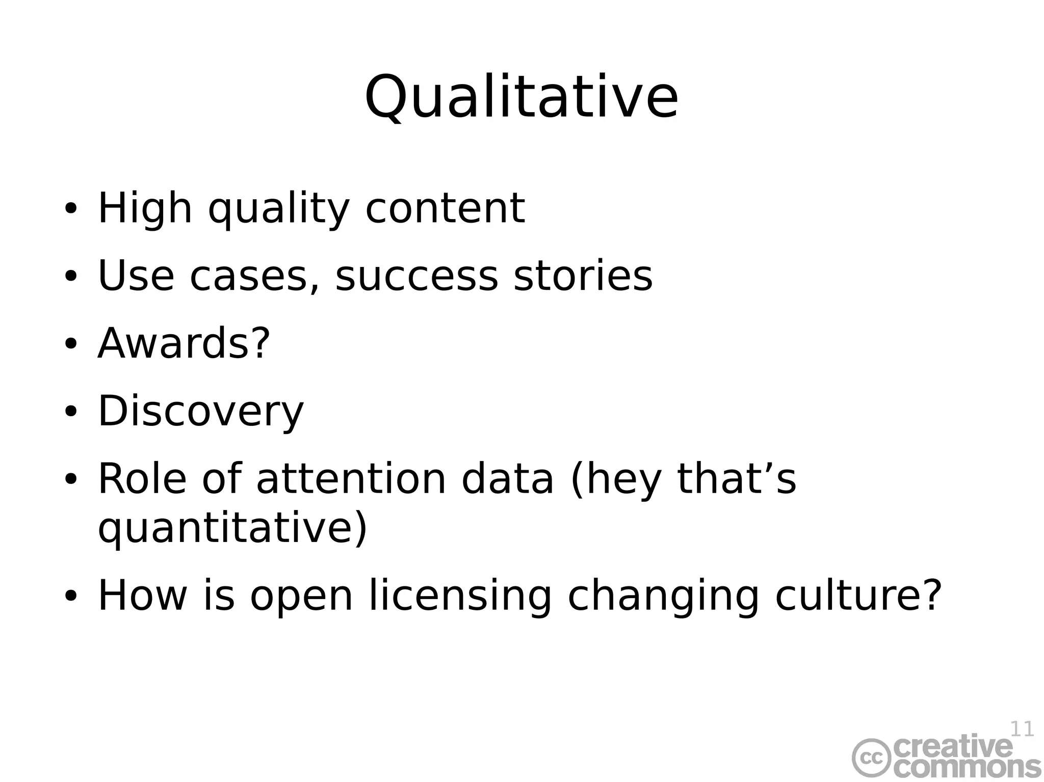 ACIA 2008: Toward Useful Creative Commons Adoption Metrics