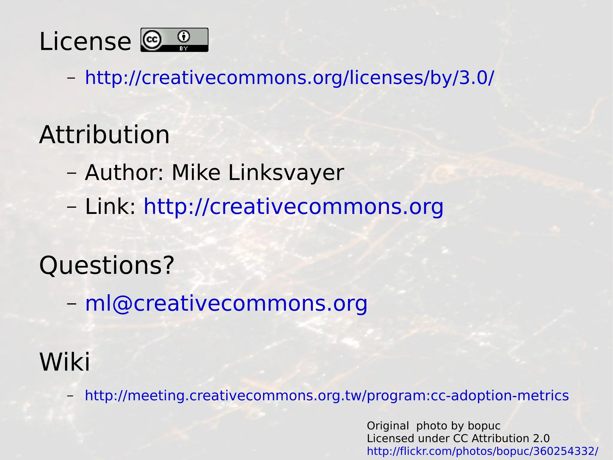 ACIA 2008: Toward Useful Creative Commons Adoption Metrics