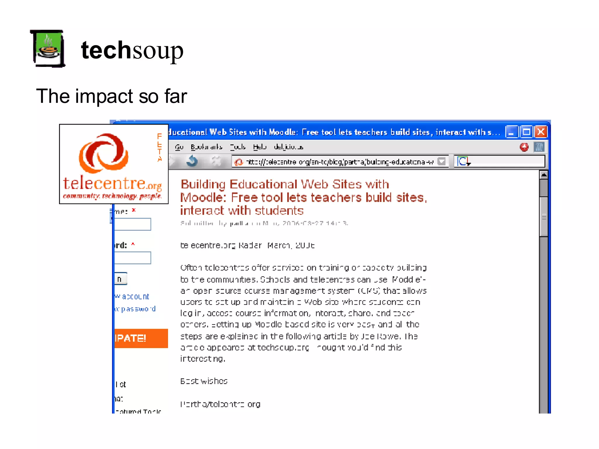 tech soup The impact so far 