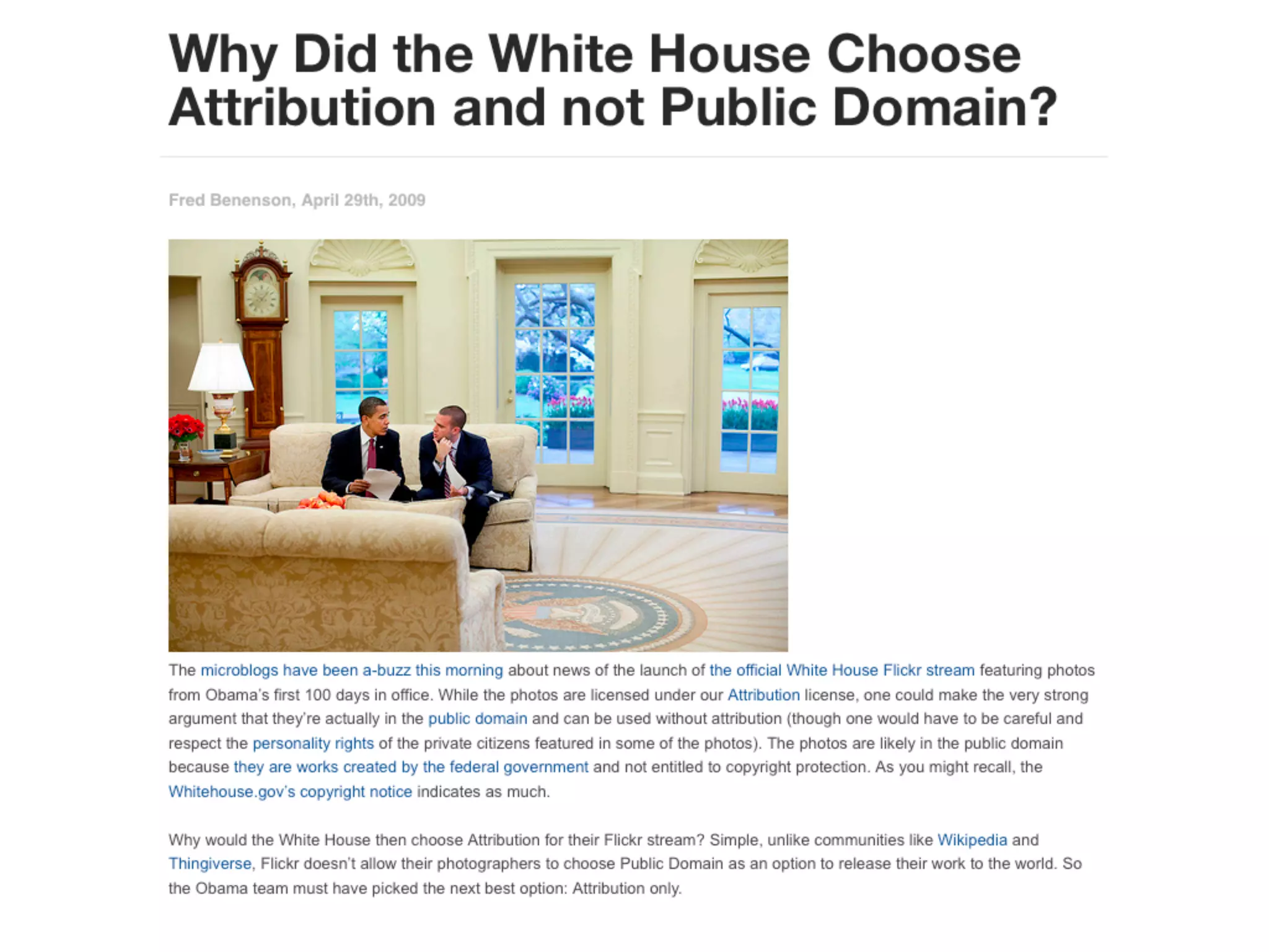 Creative Commons Spring 2009 Presentation