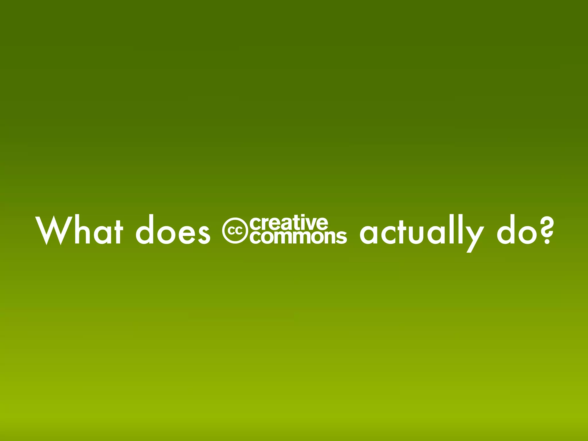 What does   C actually do?
 