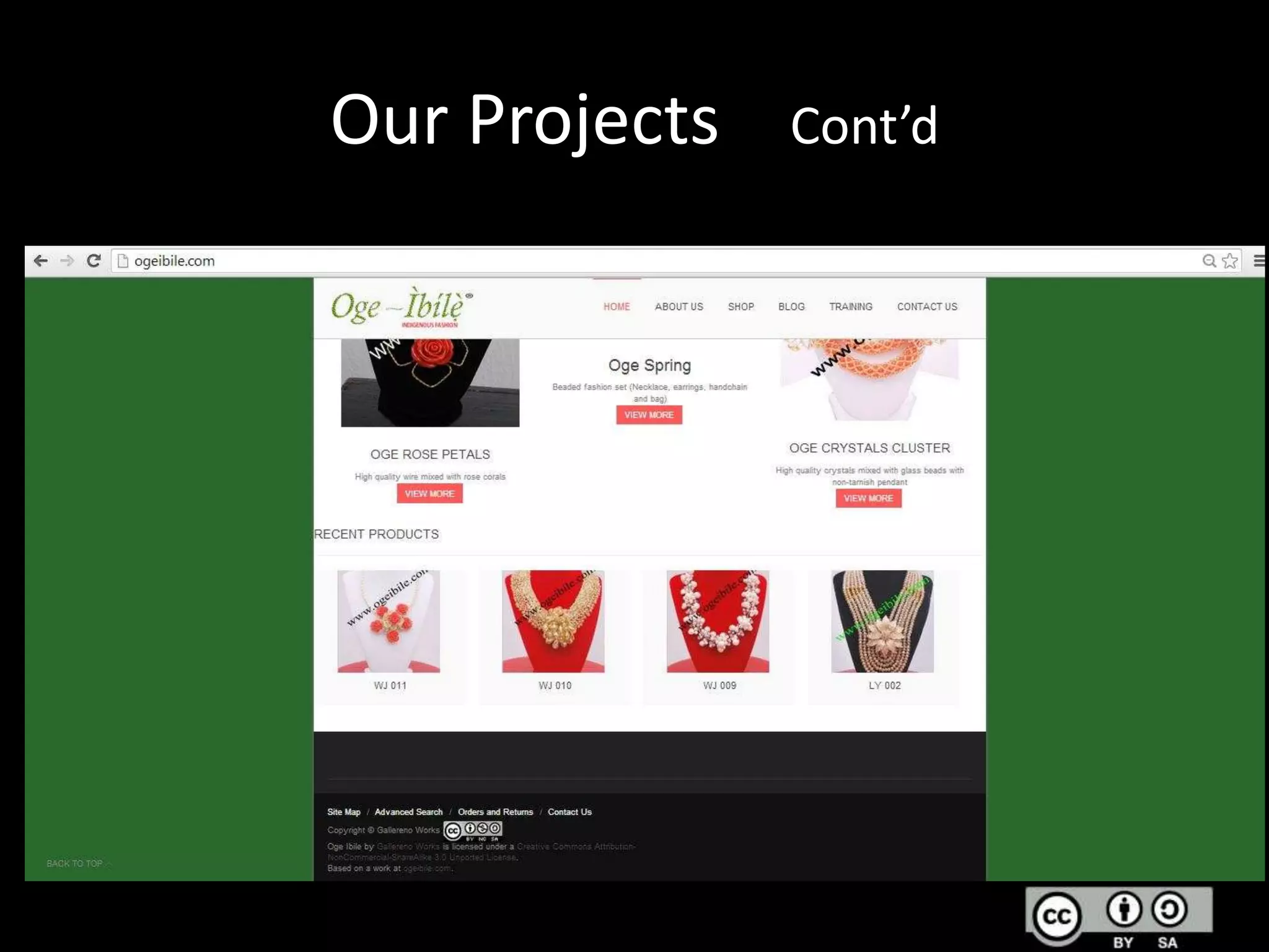 Our Projects

Cont’d

 