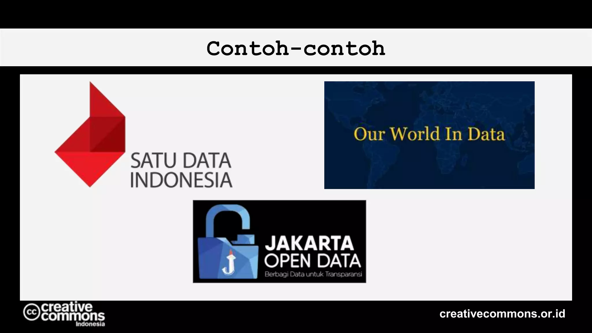 Contoh-contoh
creativecommons.or.id
 
