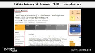 Public Library of Science (PLOS) - www.plos.org
creativecommons.or.id
 