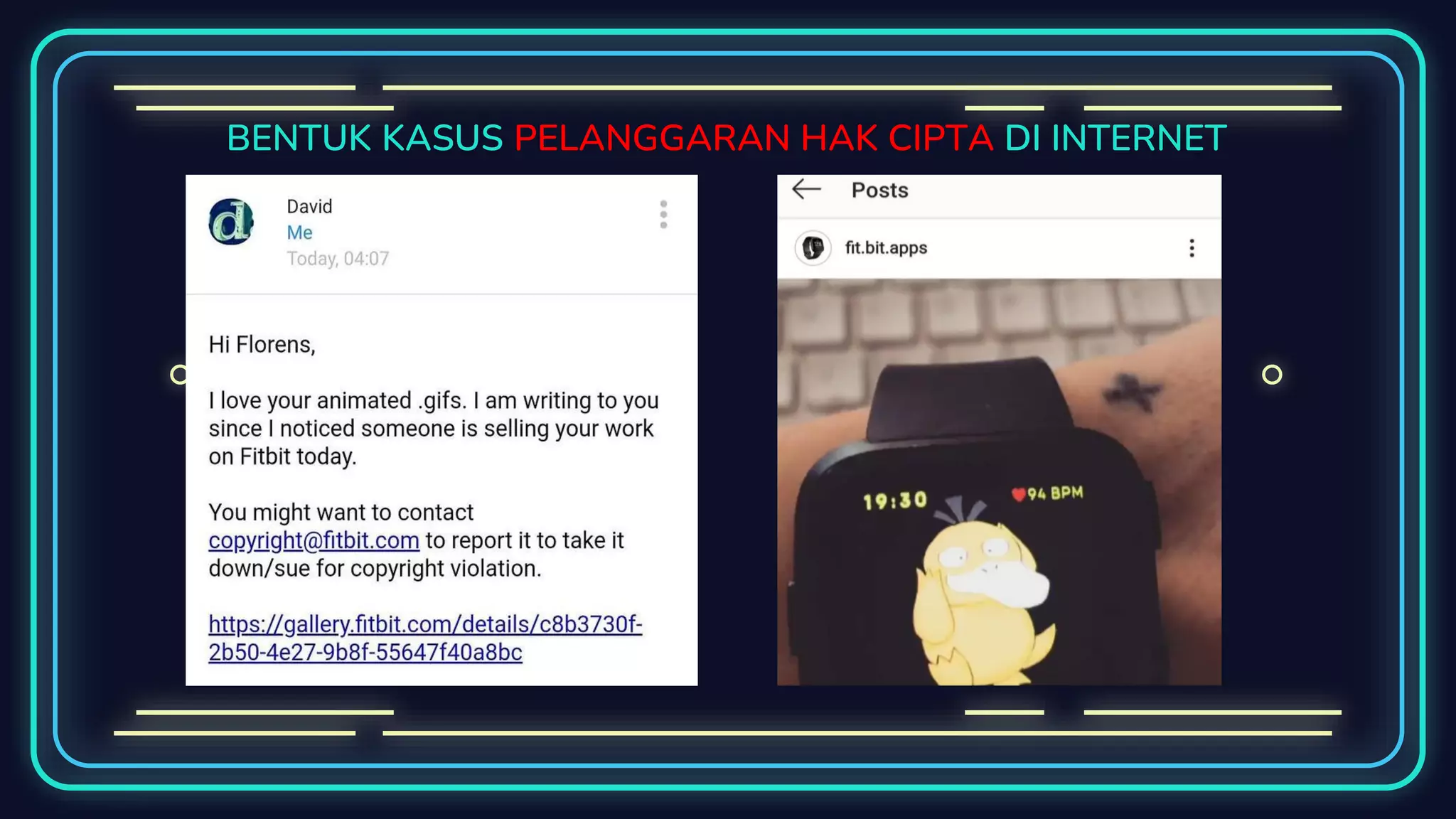 BENTUK KASUS PELANGGARAN HAK CIPTA DI INTERNET
 