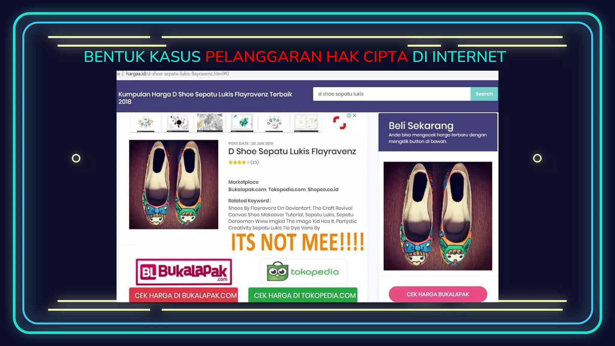 BENTUK KASUS PELANGGARAN HAK CIPTA DI INTERNET
 
