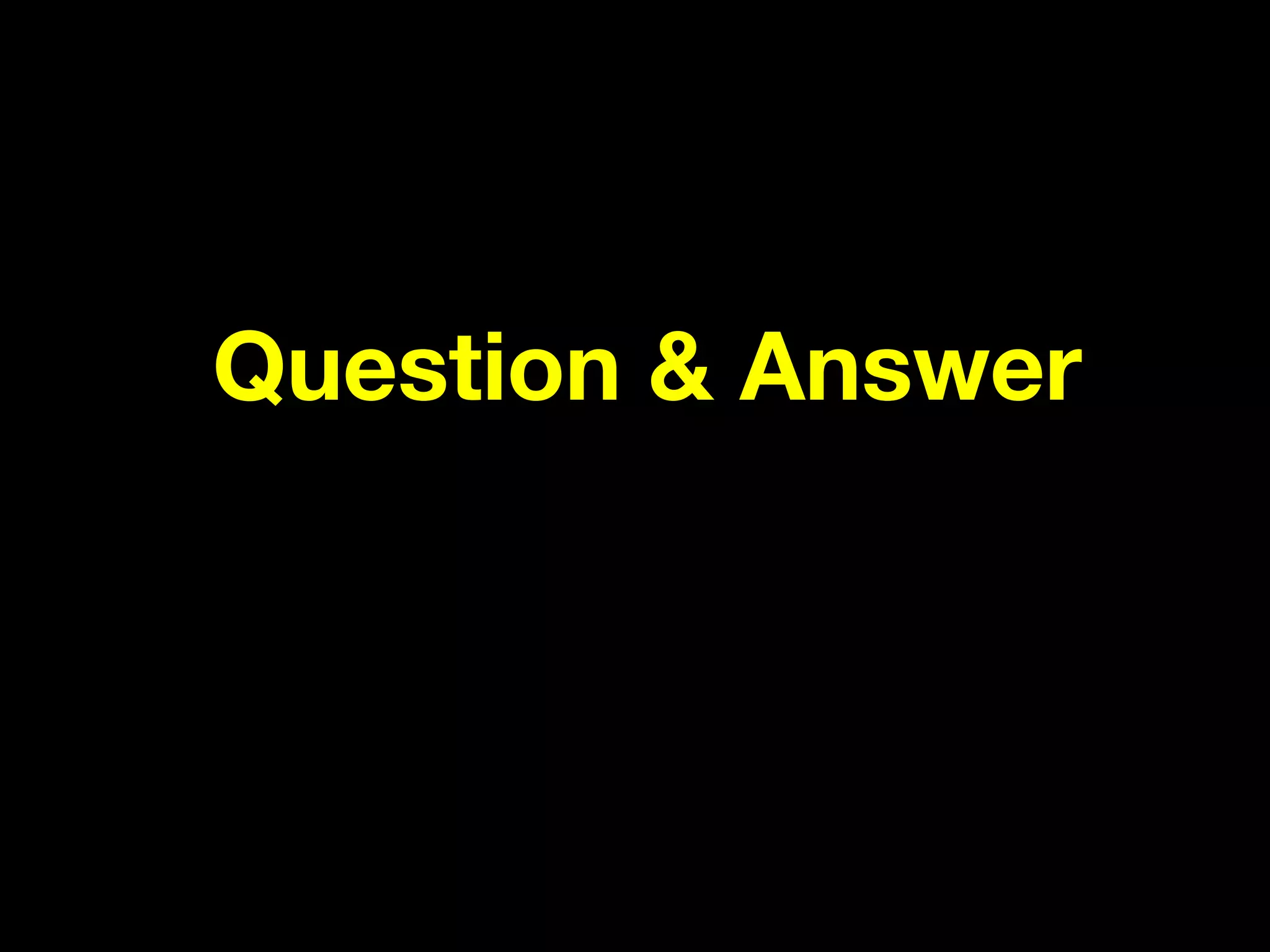 Question & Answer
 