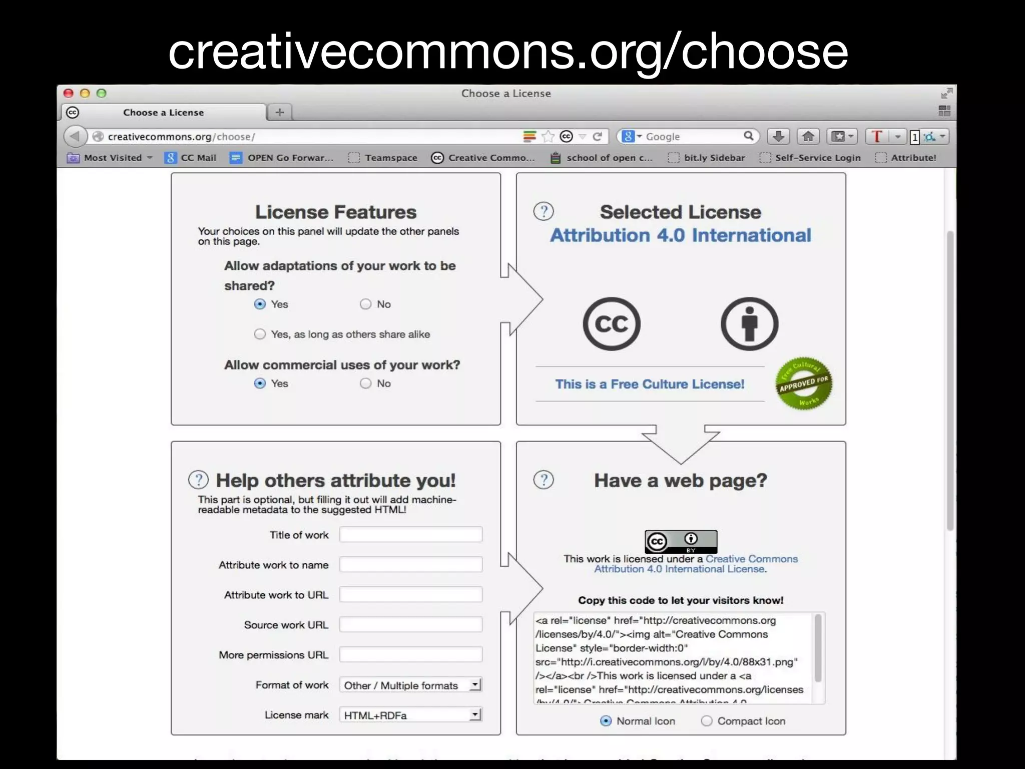 http://creativecommons.org/choose/
creativecommons.org/choose
 