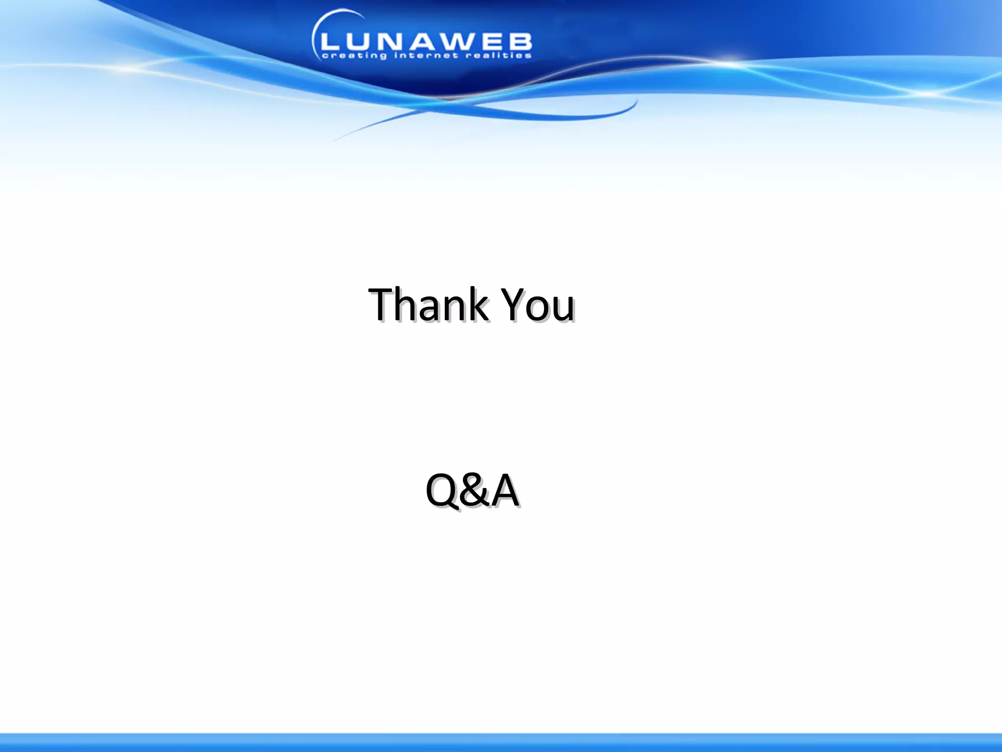 Thank You Q&A 