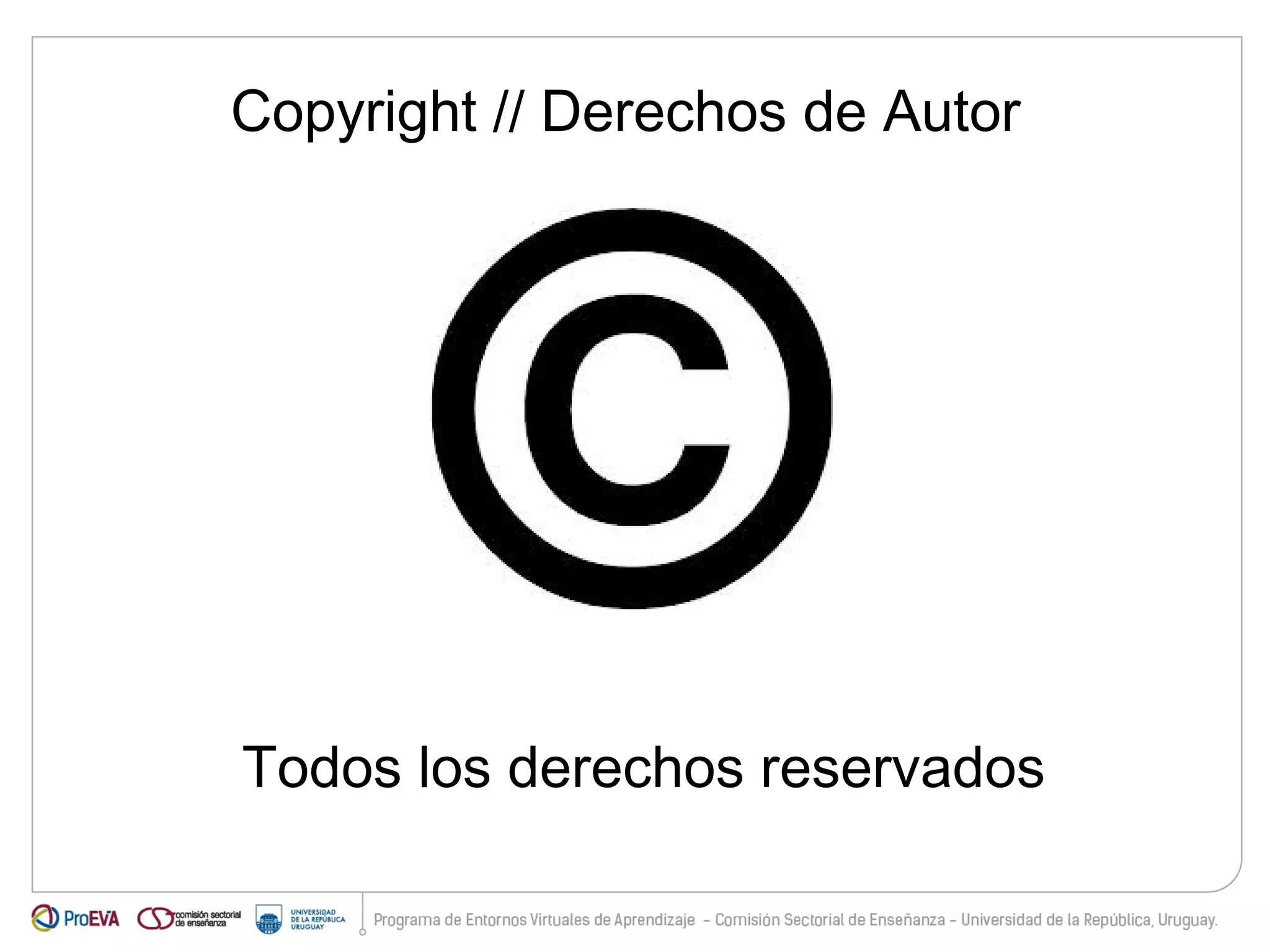 Copyright // Derechos de Autor 
Todos los derechos reservados 
 