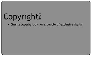 Creative Commons Presentation for the July 11, 2007 Yahoo! Creative Talk (PDF format)