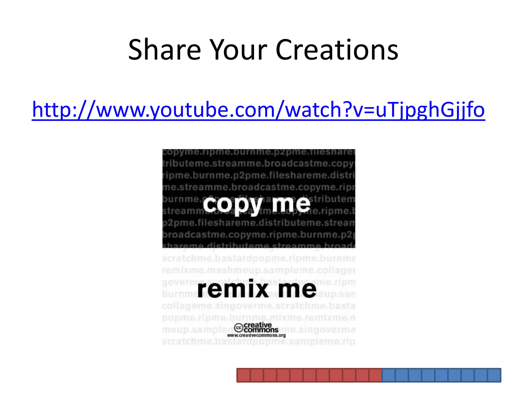 Share Your Creationshttp://www.youtube.com/watch?v=uTjpghGjjfo