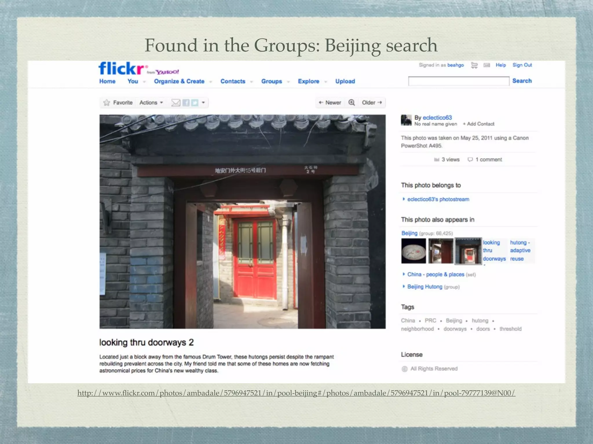 Found in the Groups: Beijing search




http://www.ﬂickr.com/photos/ambadale/5796947521/in/pool-beijing#/photos/ambadale/5796947521/in/pool-79777139@N00/
 