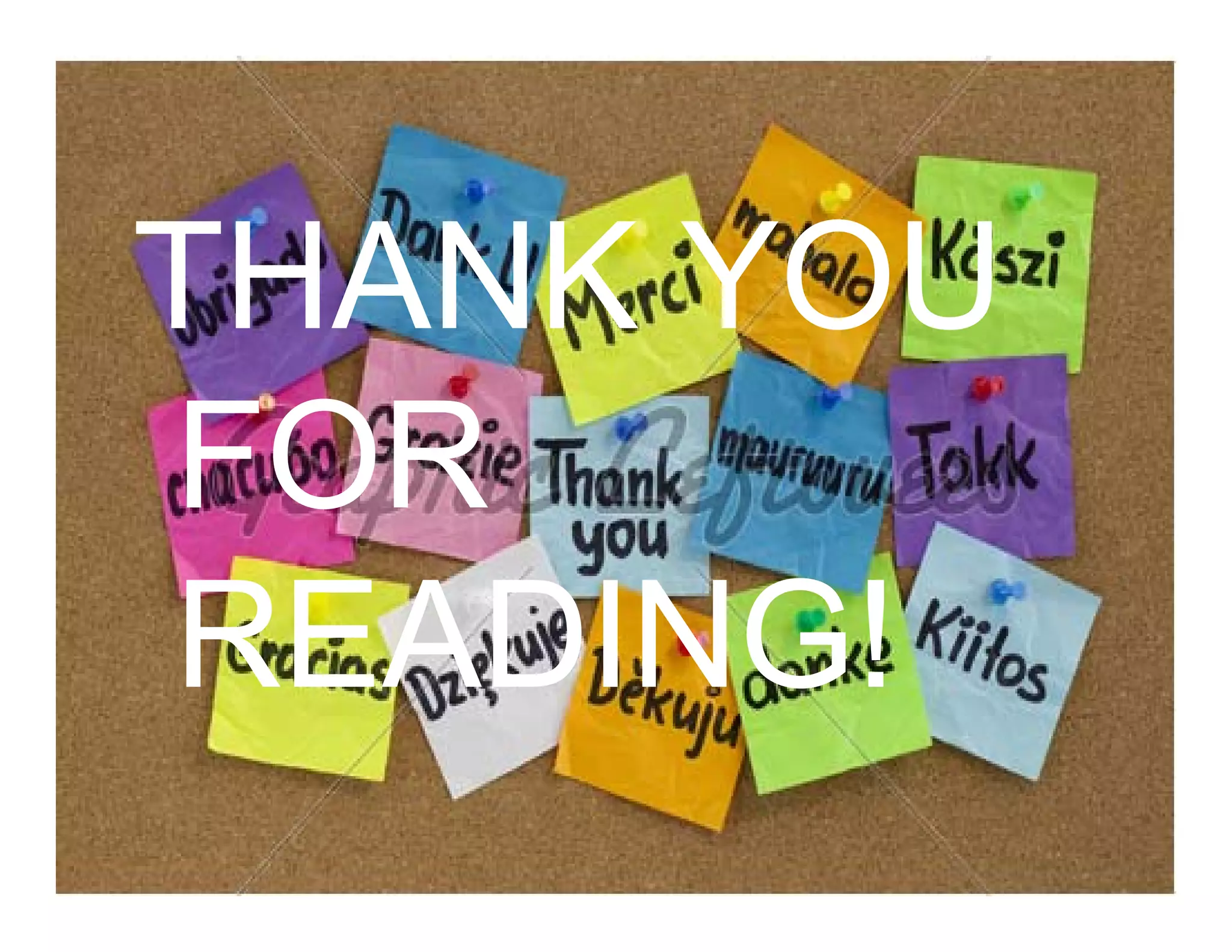 THANK YOU
FOR
READING!
 