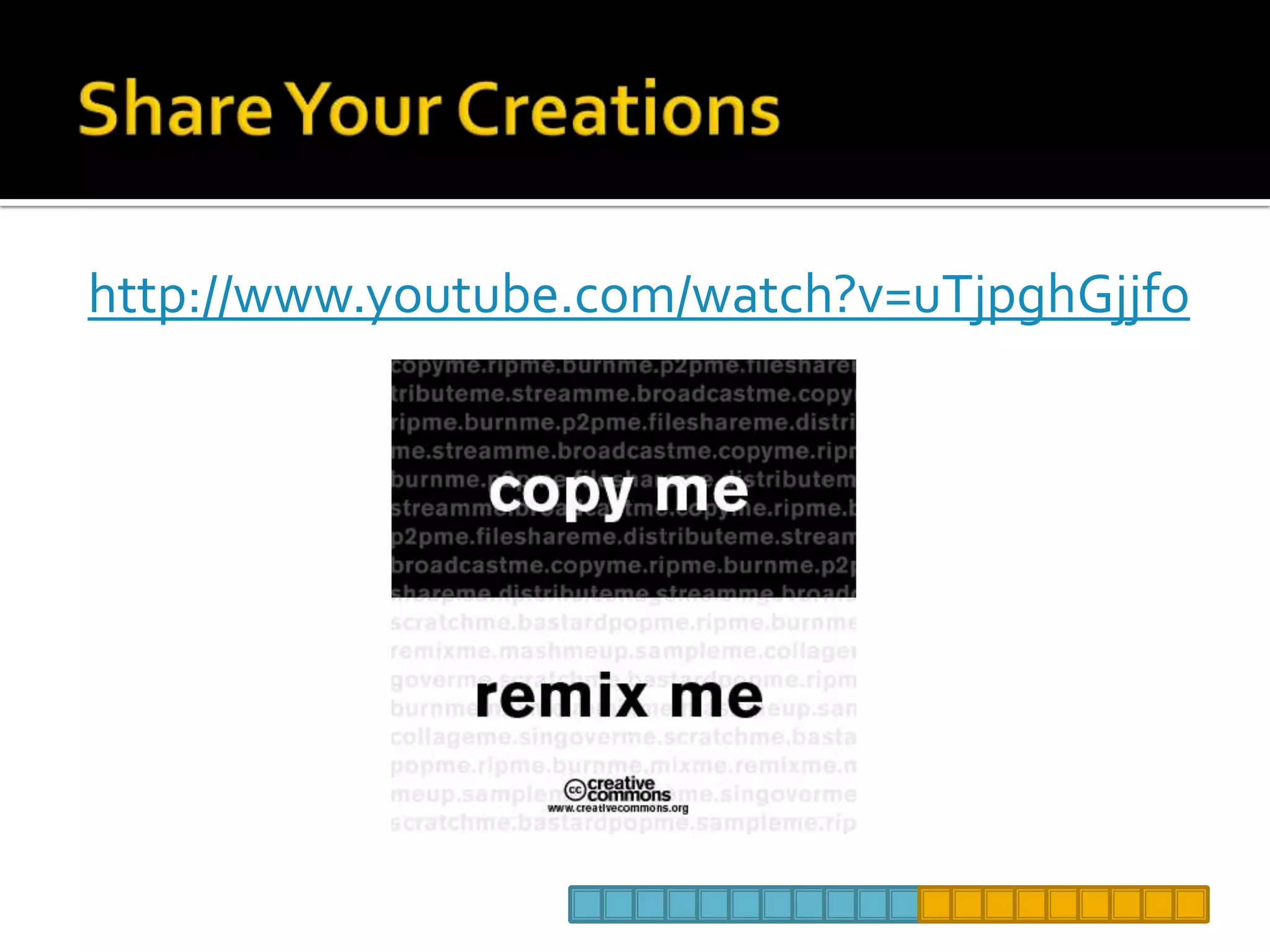 Share Your Creationshttp://www.youtube.com/watch?v=uTjpghGjjfo