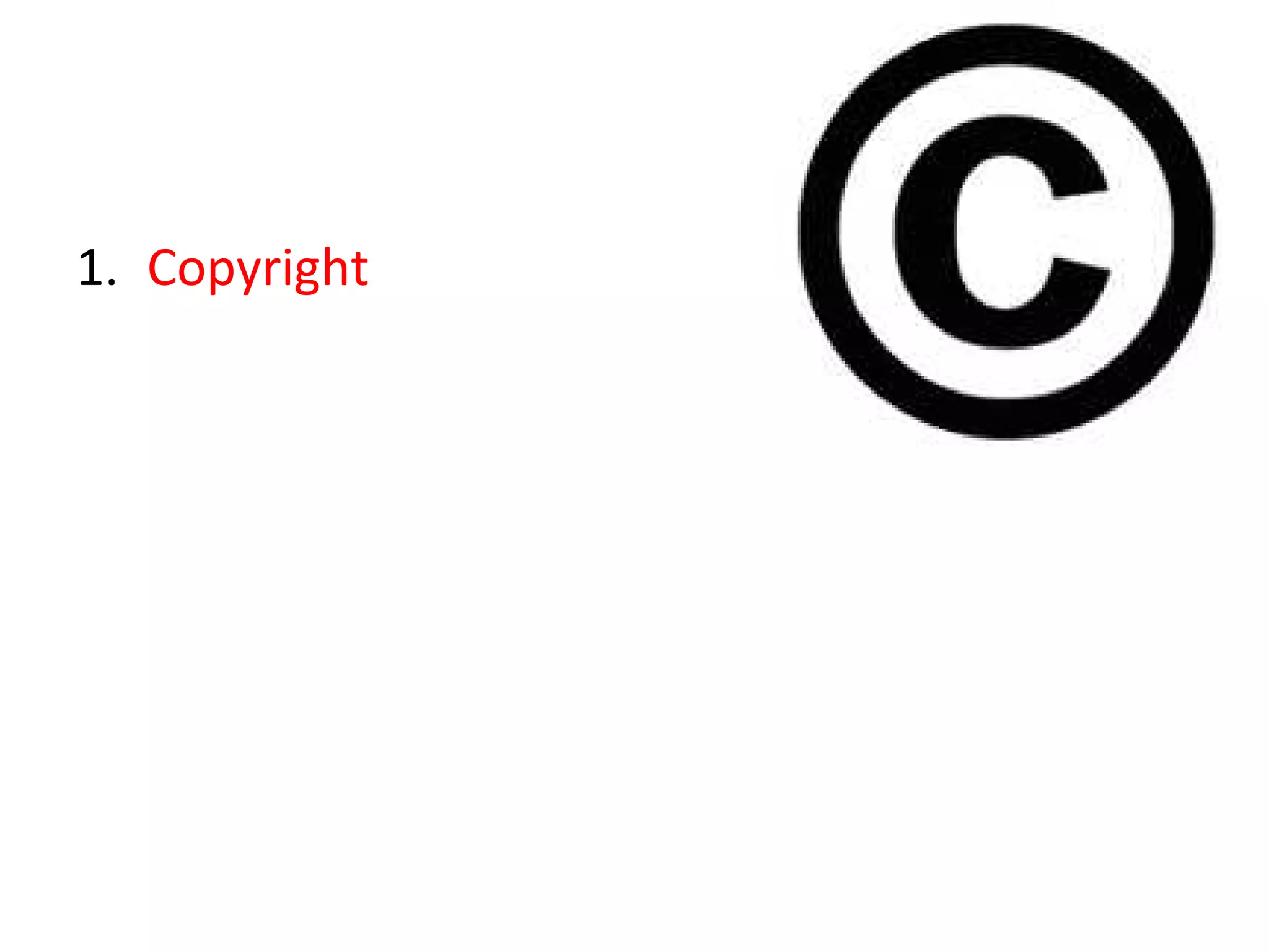1. Copyright
 