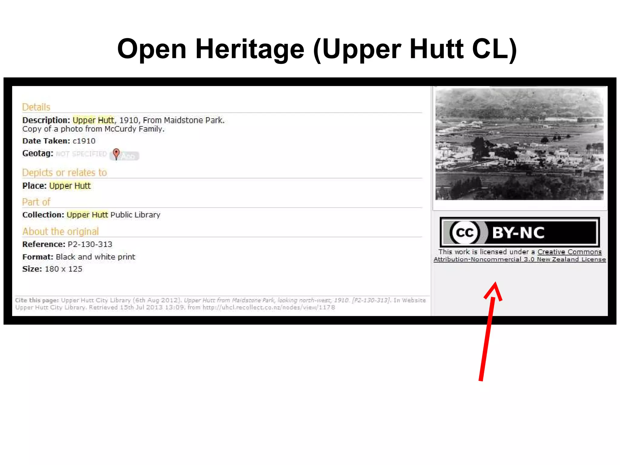Open Heritage (Upper Hutt CL)
 