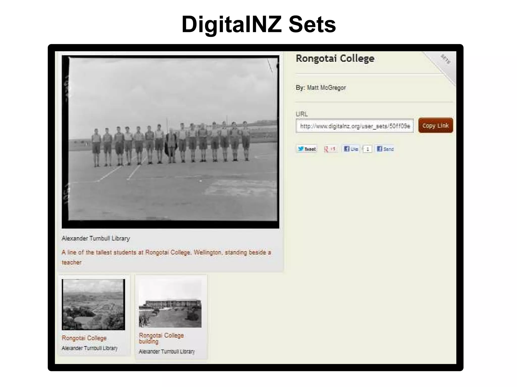 DigitalNZ Sets
 
