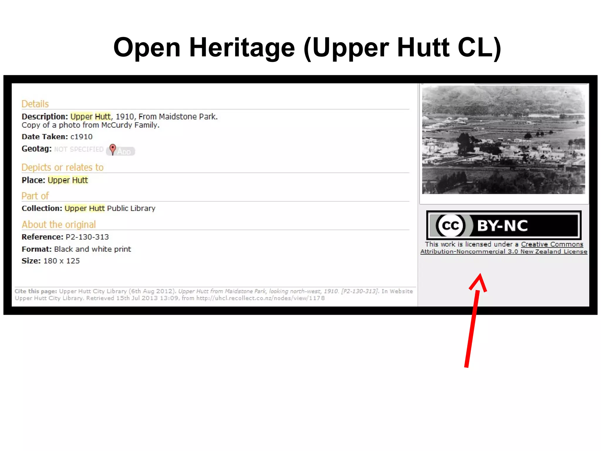 Open Heritage (Upper Hutt CL)
 