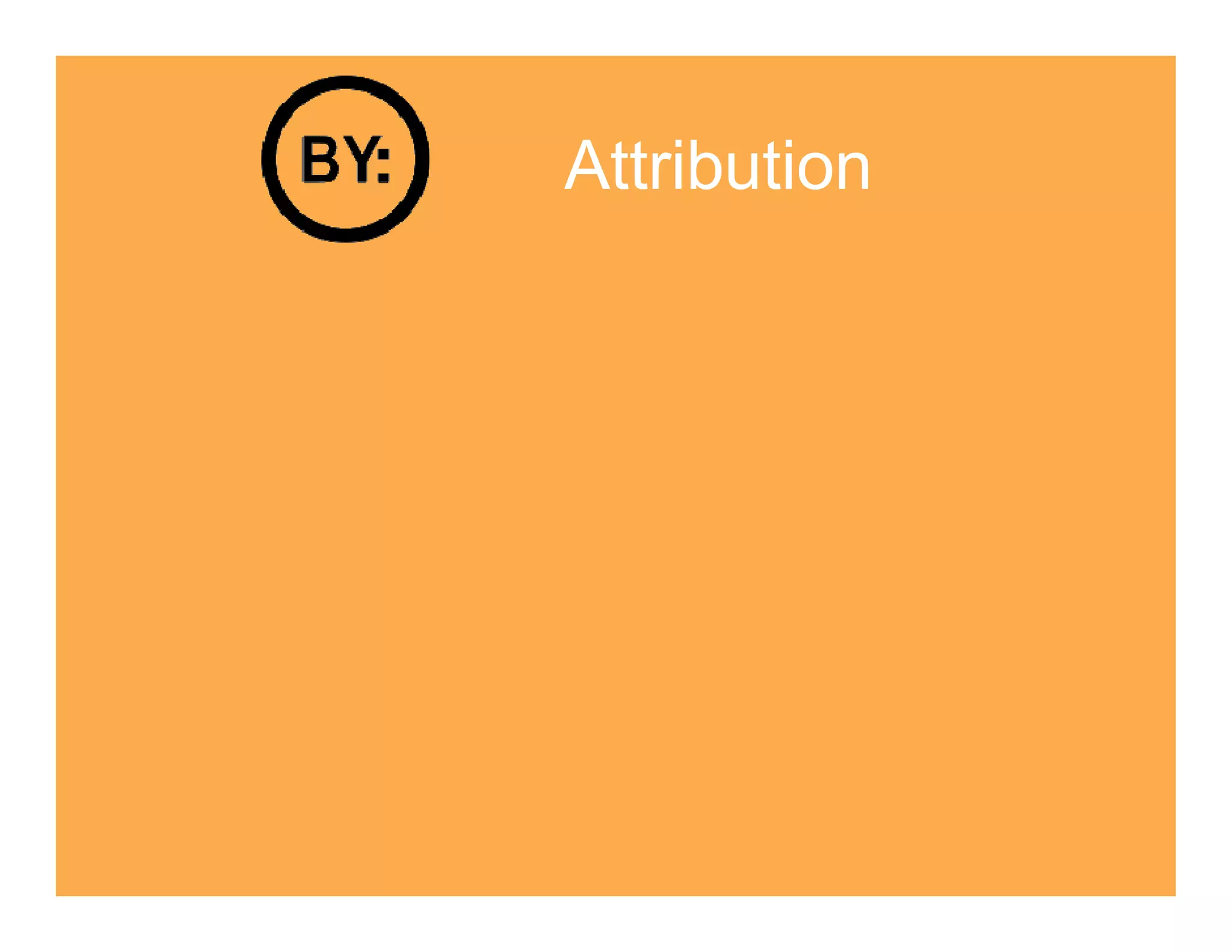 Attribution
 