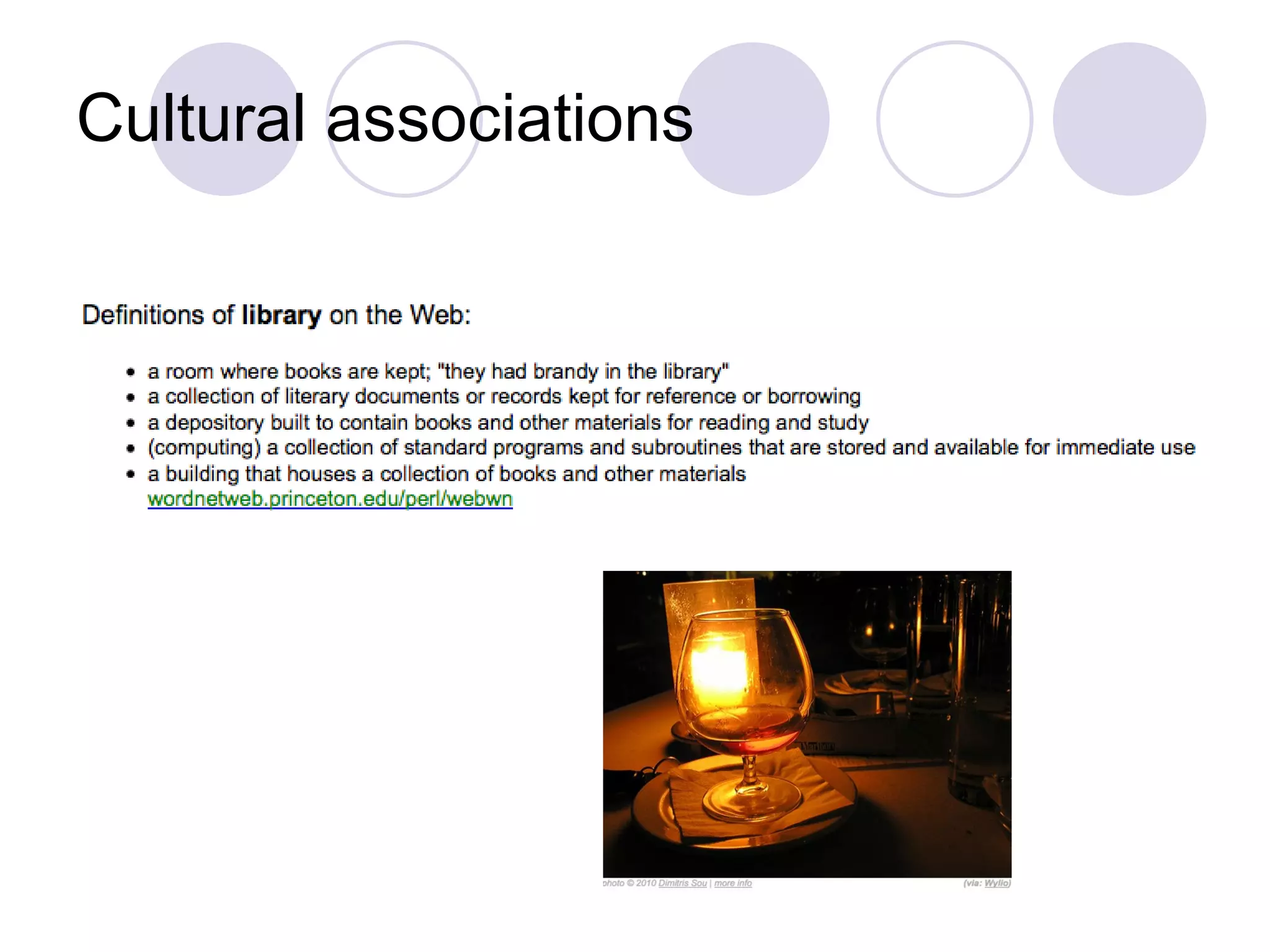 Cultural associations 