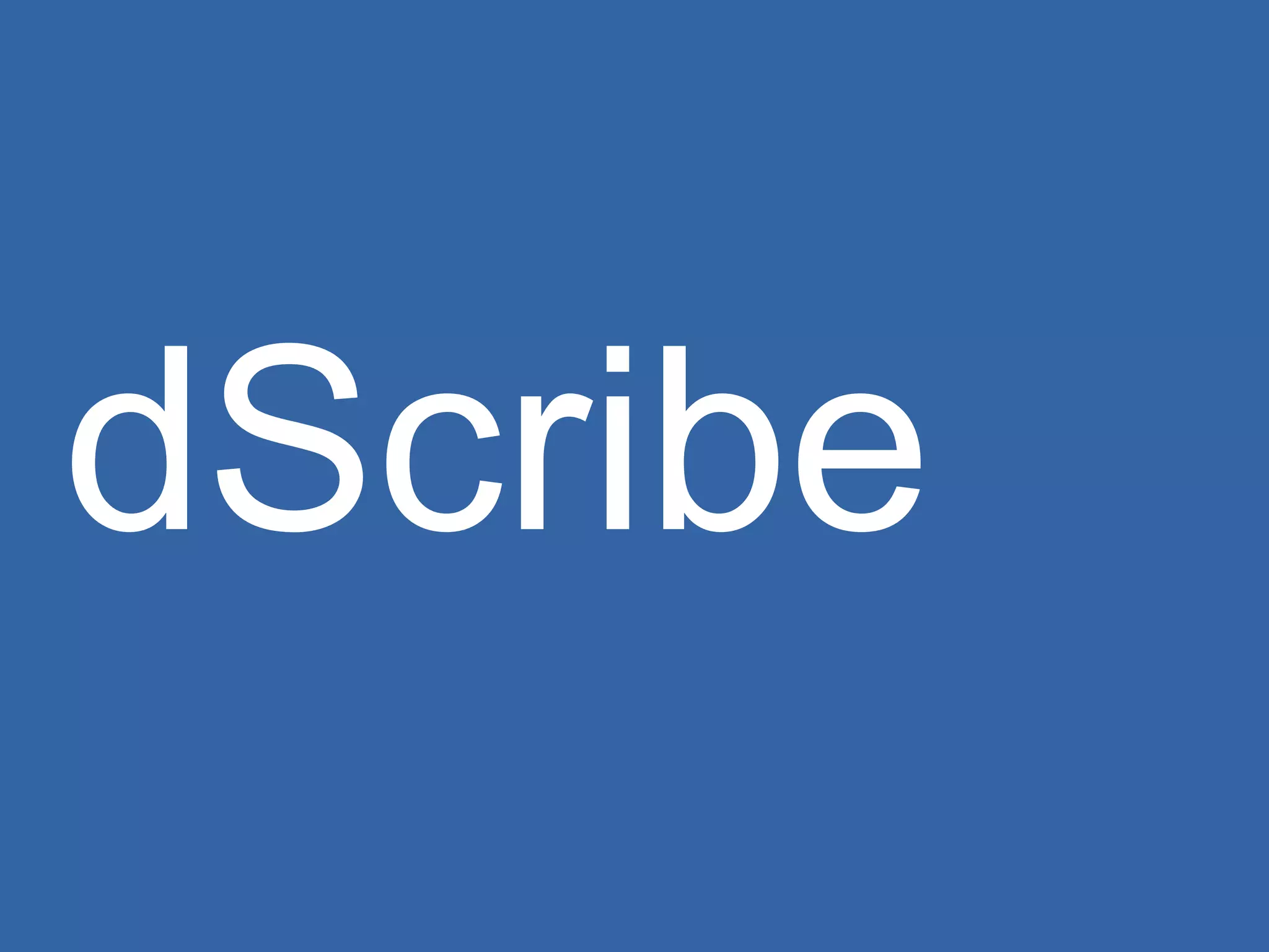 dScribe 