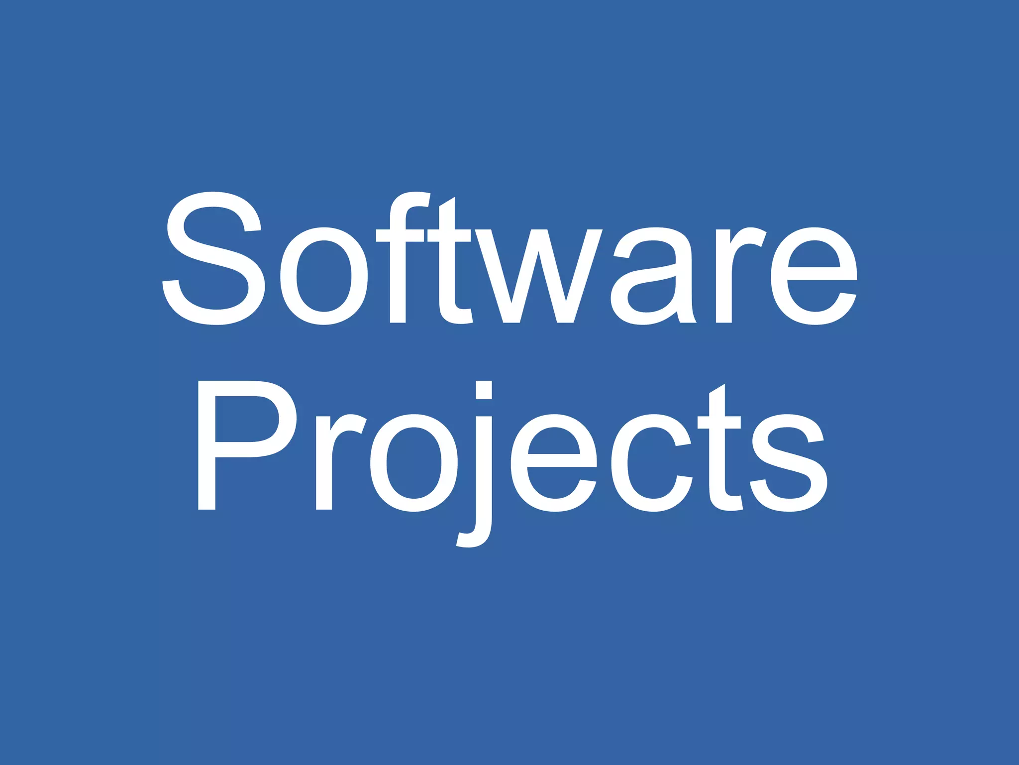 Software Projects 
