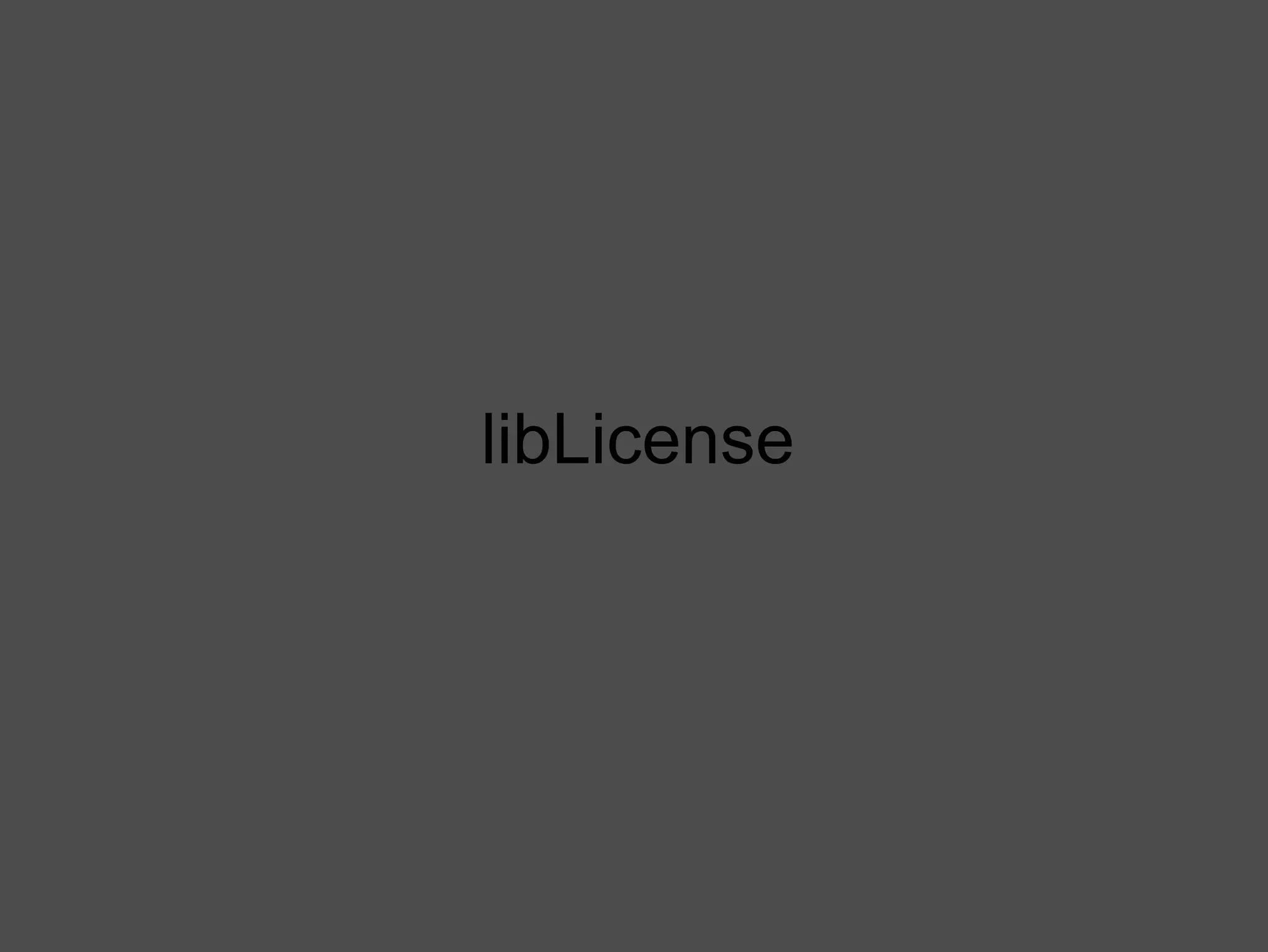 libLicense 