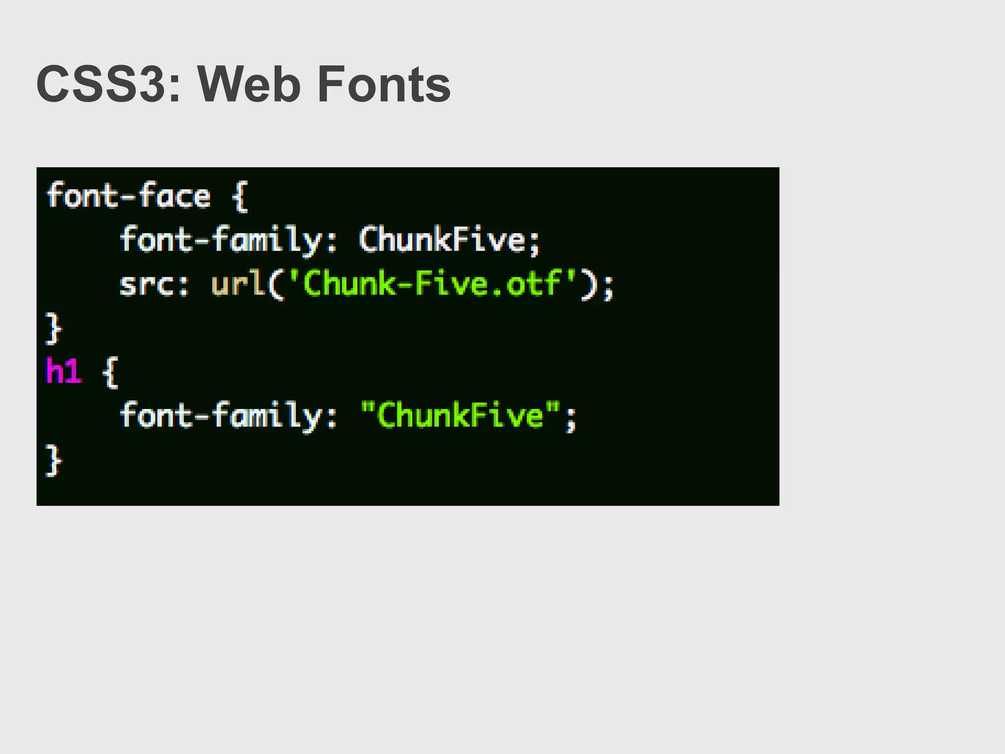 Web fonts