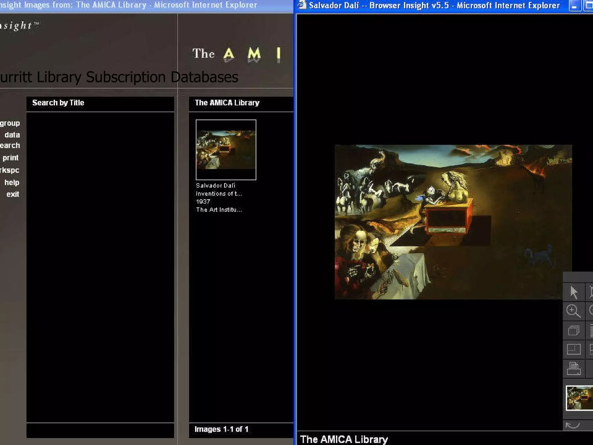Inventions of the monsters Burritt Library Subscription Databases 