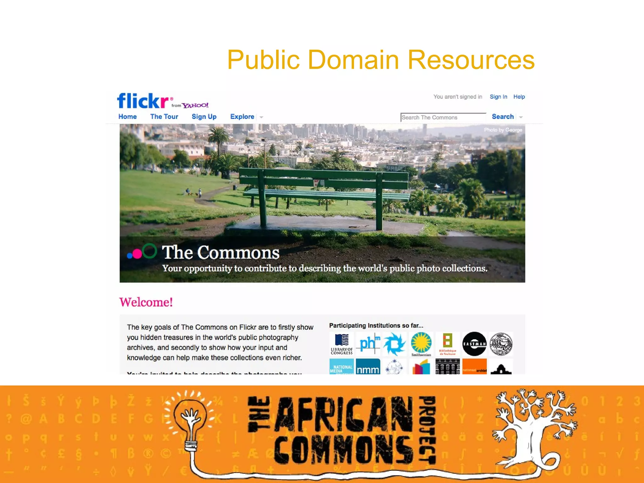 Public Domain Resources 