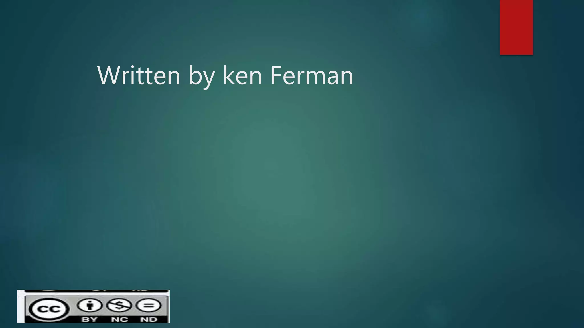 Written by ken Ferman
 