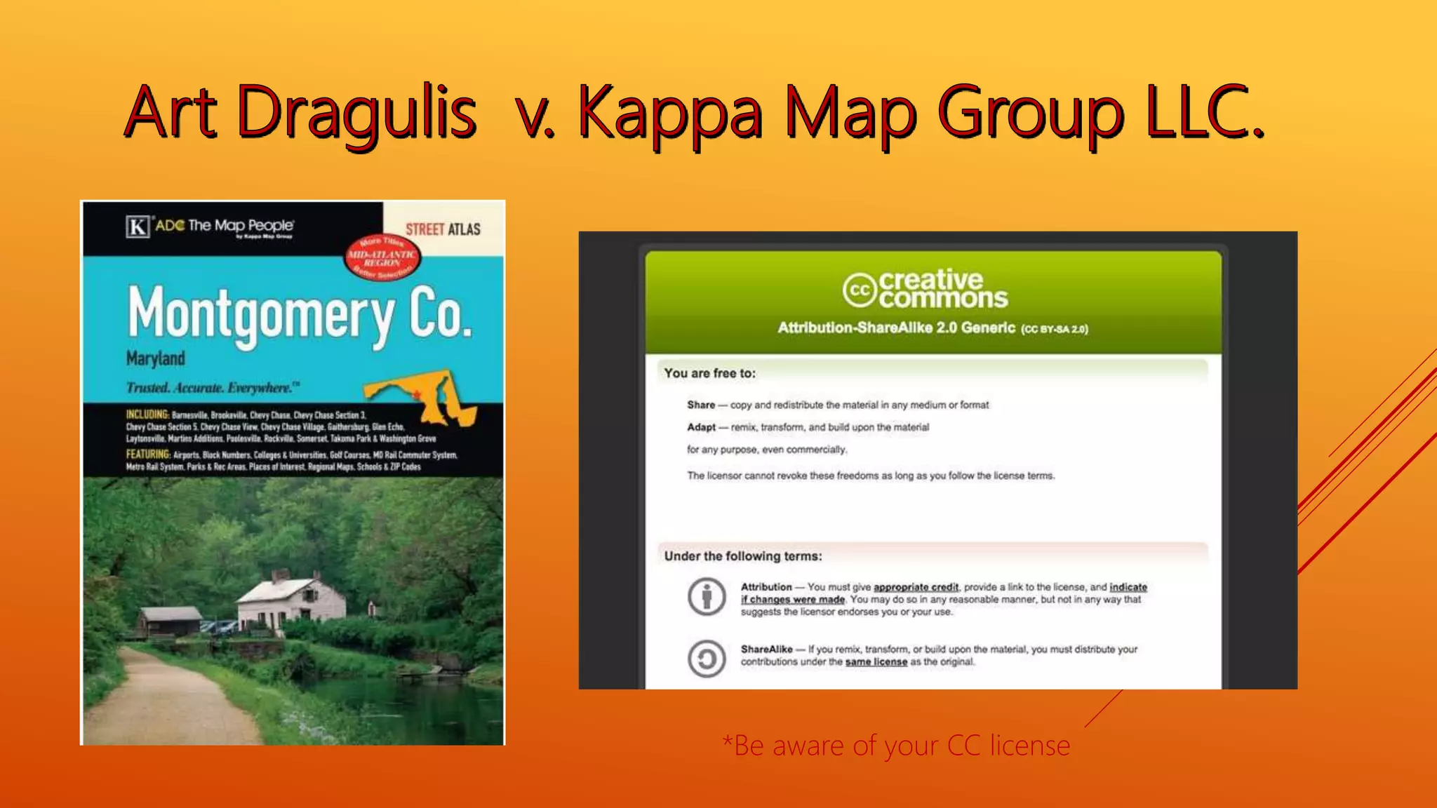 *Be aware of your CC license
 