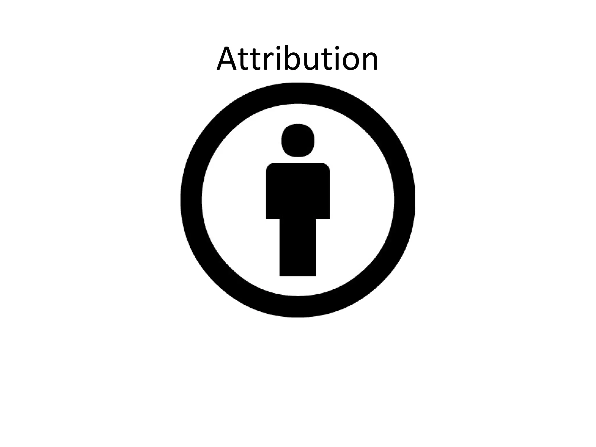 Attribution
 