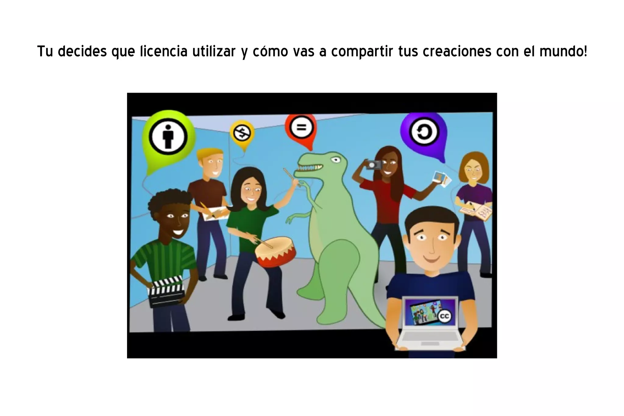 Tu decides que licencia utilizar y cómo vas a compartir tus creaciones con el mundo! 