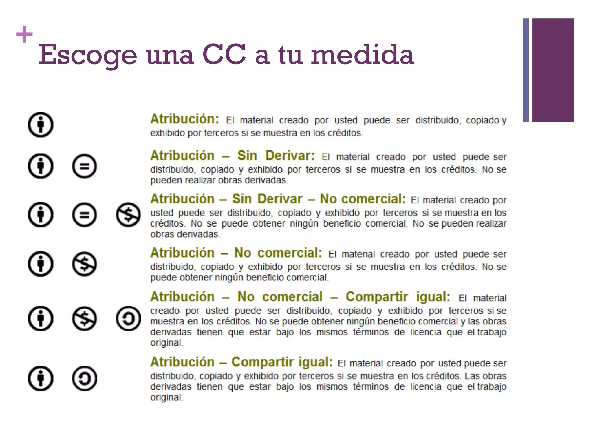 + 
Escoge una CC a tu medida 
 