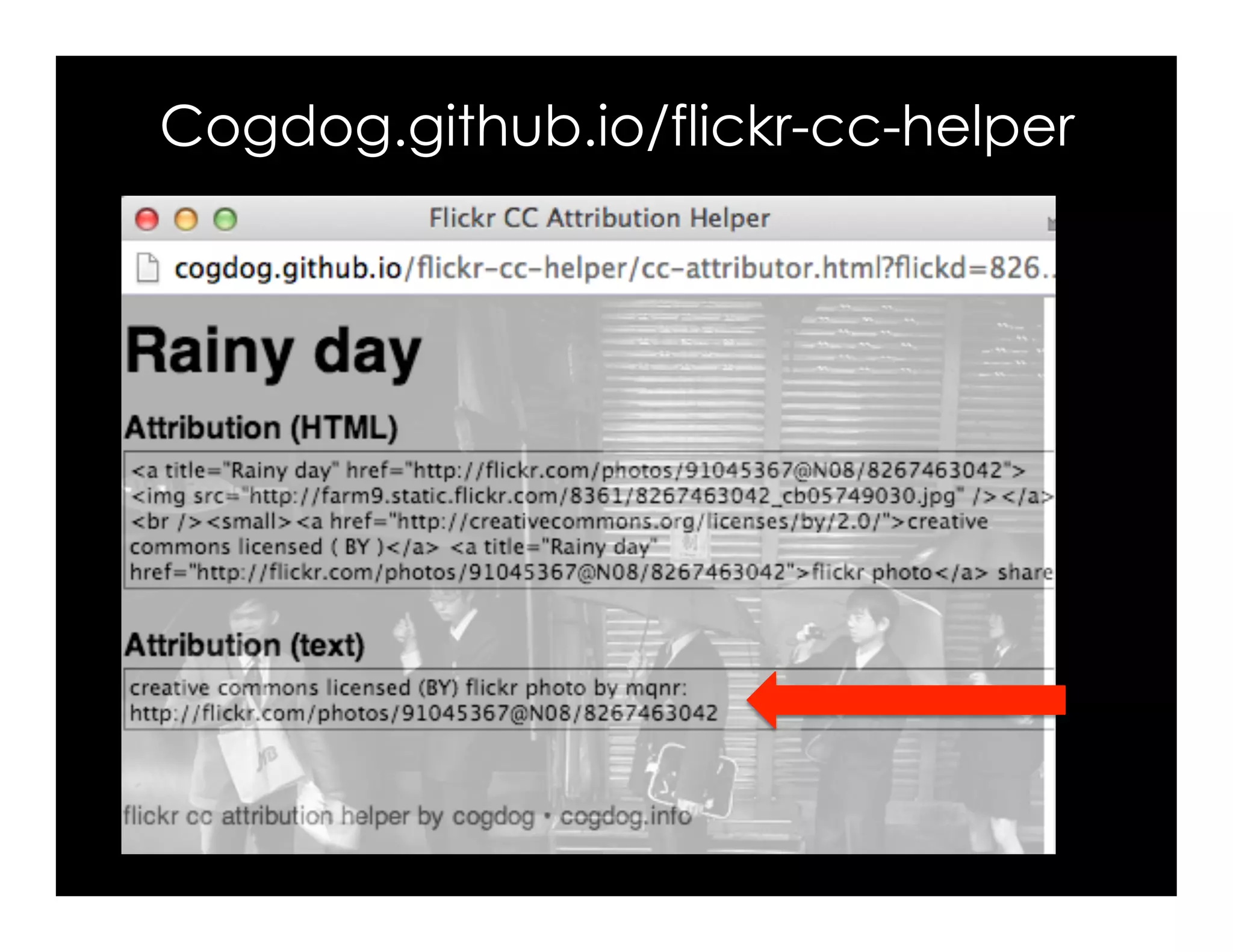 Cogdog.github.io/flickr-cc-helper
 