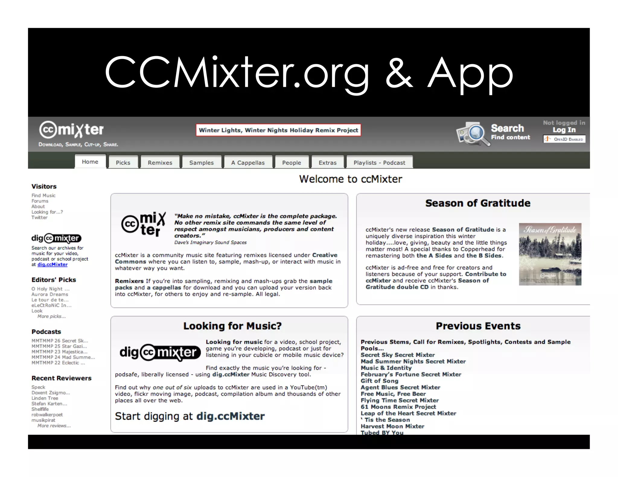 CCMixter.org & App
 
