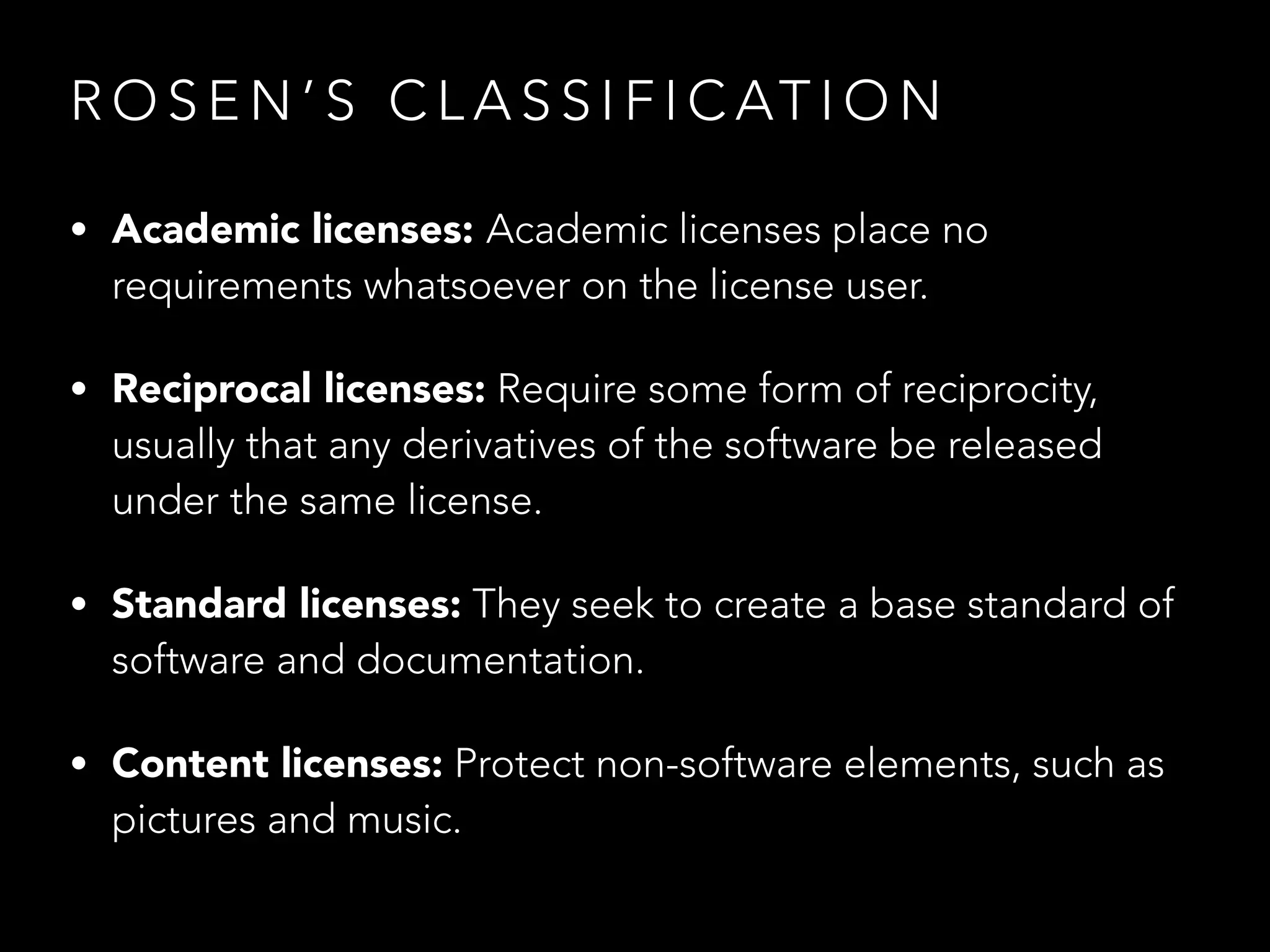 T H E O P E N
S O U R C E
L I C E N C E
E N V I R O N M E N T
 