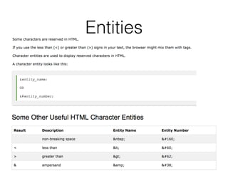 Entities
 