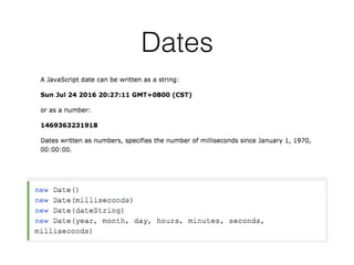 Dates
 