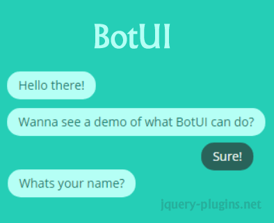 BotUI –  JavaScript Framework to Create Conversational UIs