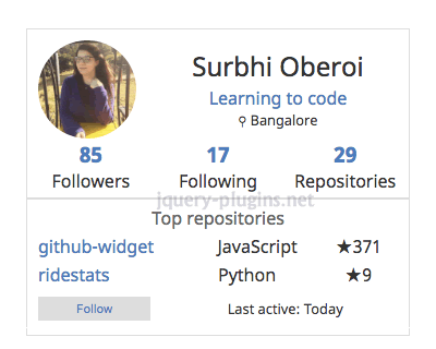 Github Widget