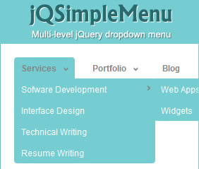 jQSimpleMenu - Multi Level Hierarchical jQuery Menu
