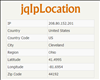jqIpLocation jQuery IP Location Plugin