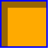 A round-cornered box with a light gray shadow the inverse shape
                of the box but 20px narrower and shorter filling 20px in from
                the top and left edges (just inside the border).